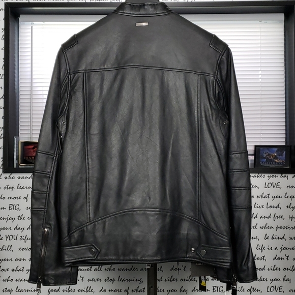 💥NEW💥 Men's Small Black Soft Leather Jacket - Picture 4 of 14